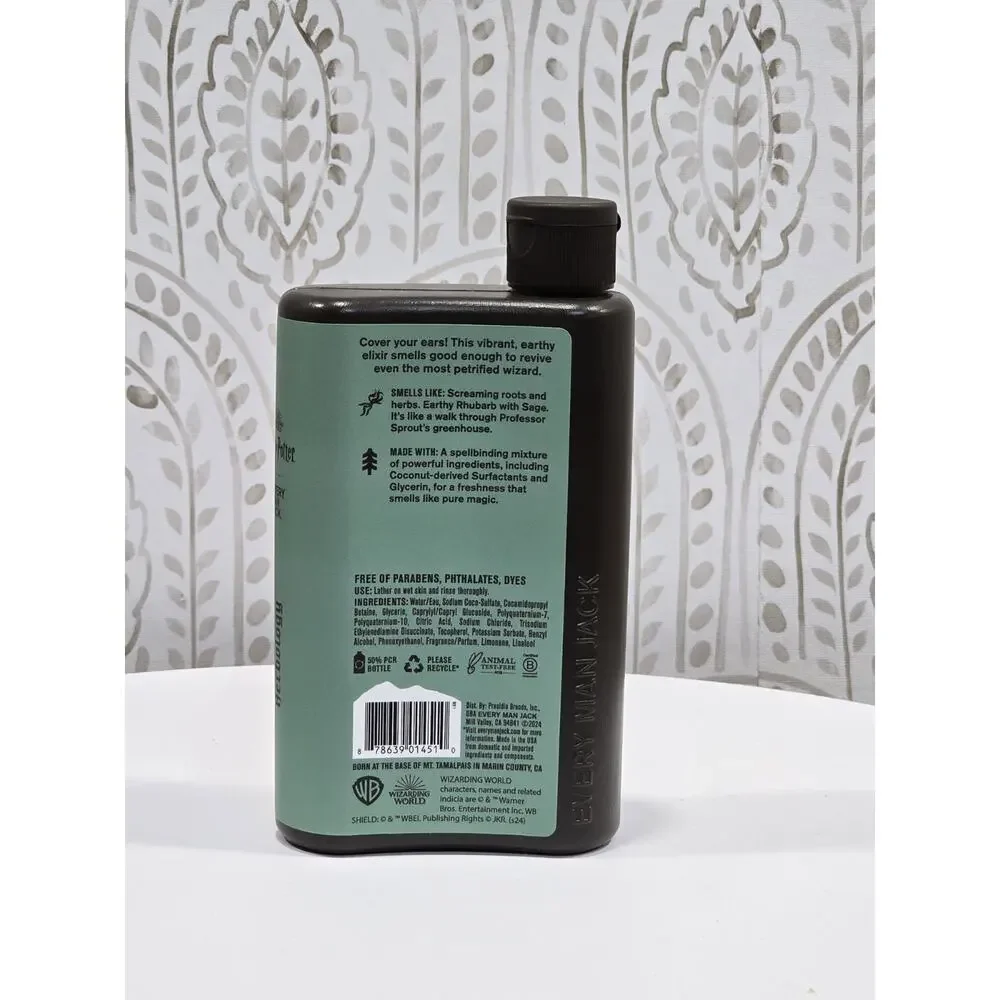 Every Man Jack Harry Potter Herbology Mandrake Body Wash 13.5oz Limited Edition